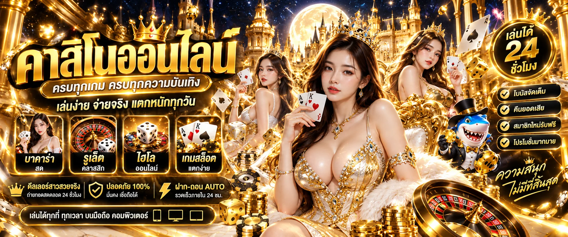 คาสิโนออนไลน์ FAT168 Wallet บาคาร่าสดครบทุกค่าย