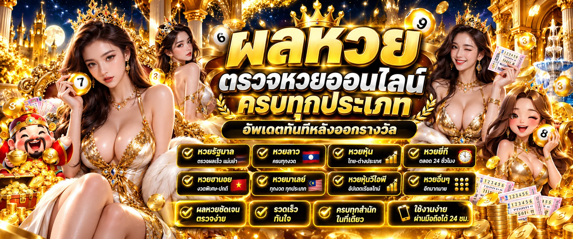 ผลหวยรัฐบาล หวยหุ้น หวยยี่กี บนหน้า FAT168 ฝากถอนออโต้